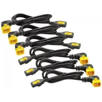 APC C13 - C14 (90 Deg), 1.8m, 6-pack Zwart, Geel 1,83 m C13 stekker C14 stekker