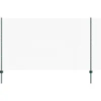 vidaXL Clôture hexagonale avec poteaux, 10 x 1,4 m, acier revêtu de PVC