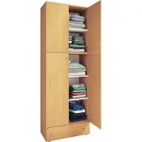 Ebuy24 LonaXXL armoire de rangement 4 portes 1 tiroir hêtreReproduction.