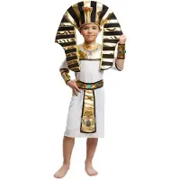 MOM Gold Egyptian Kids Costume Doré 10-12 Years Enfants