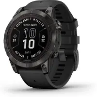 Garmin - Montre GPS - Fenix 7 Pro Sapphire Solar Edition/ Titane/ Carbon Gray Dlc - Noir