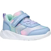 Geox Bébé Fille B SPRINTYE Girl D Basket, Sky/Multicolor, 20 EU