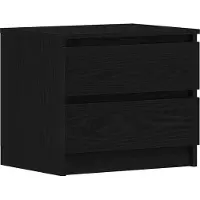 vidaXL Cabinet de chevet 2 pcs Chêne noir 50 x 40 x 43.5 cm