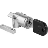 Axa Bosch Powertube Battery Lock Argenté