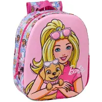 Safta Barbie, sac à dos de 8,64 litres, dimensions 32x43x14 cm, couleur rose, pour enfant, rose, taille unique