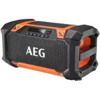AEG Radio - POWERTOOLS - BRSP18-0 - 18 V - Bluetooth - Portée de 30 m - 30 W - AM/FM - Écran LCD