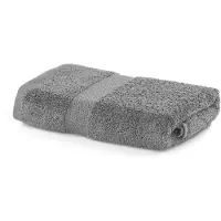 DecoKing Serviette de Bain 50x100 cm Coton Absorbant Argent Acier Marina