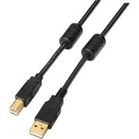 Aisens - câble usb 2.0 imprimante de haute qualité avec ferrite, type a/m-b/m, noir, 3.0m