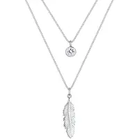 Elli Chaîne 'Feder Boho' argent