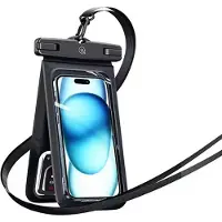 Usams Etui wodoodporne podwójne 6.7" IP68 czarny/black FSD1401 (YD014) (Universel), Coque pour téléphone portable, Noir