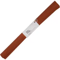 Folia 820161 – Papier crépon 10 Rouleaux Marron châtain Chaque Rouleau Environ 50 x 250 cm, 32 g/m², Papier très élastique et Fin, avec Une Surface irrégulière et Rugueuse.