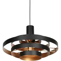 Steinhauer Suspension design Halo Cirque noir Ø 50cm