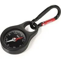 Troika Unisexe, Porte-clés, Boussole, Noir, Rouge