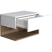 Ebuy24 Tiroir mural en bois Table de chevet murale Tiroir Console Table de chevet Usal XL 45 cm Tiroir mural en bois Table de chevet murale Tiroir Console Table de chevet Usal XL 45 cm