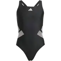 Adidas Maillot de bain de sport gris / noir / blanc