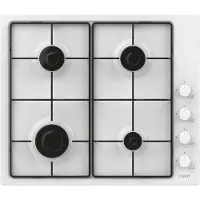 Candy Table de cuisson gaz 60cm 4 feux blanc - - CHW6LWW - pop evo