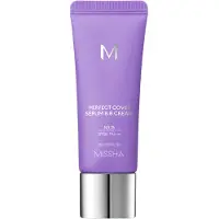MISSHA - Perfect Cover Serum BB Cream SPF50+ PA++++ - Sérum BB soignant avec SPF #25 Warm Beige - 20 ml