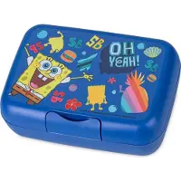 Koziol Lunchbox Candy L Sp.Bob Squ.bl, Lunch box, Bleu, Multicolore