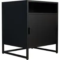 VCM Métal, Table de nuit, Table d'appoint, Porte battante, Console, Table de nuit, Flokas