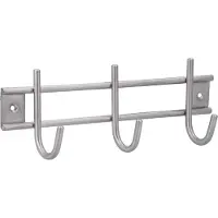 Siro Portemanteau Satis avec 3 crochets, largeur 220 mm, inox brossé