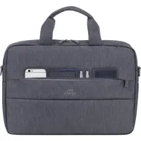 Rivacase Malette d'ordinateur - - 7522 - 35,6 cm (14'') - Polyester - Gris