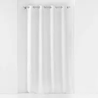 Douceur d'intérieur Douceur d'Intérieur, Voilage à Oeillets (140 x 240 Cm) Soane Blanc, Voile Tissé