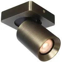 Artdelight Plafonnier Megano 1 lumière bronze antique