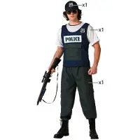 Atosa Police Woman Costume Bleu XL Enfants