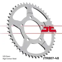 JT Sprockets 525 Jtr807.48 Steel Rear Sprocket Argenté 48t