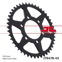 JT Sprockets 520 Jtr478.45 Steel Rear Sprocket Argenté 45t