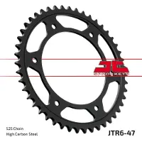 JT Sprockets 525 Jtr6.47 Steel Rear Sprocket Argenté 47t