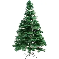 Mojawo Arbre de Noël sapin artificiel H180 cm avec support vert