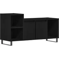 vidaXL Ensemble de meubles TV , 100 x 35 x 55 cm, noir, imitation chêne