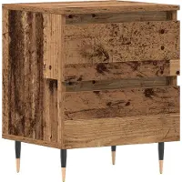 vidaXL Cabinet de chevet Bois ancien 40 x 35 x 50 cm Bois d'ingénierie