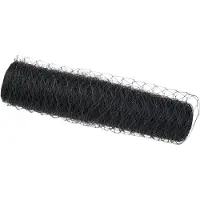 vidaXL Clôture hexagonale grise 0,6 x 50 m en PVC