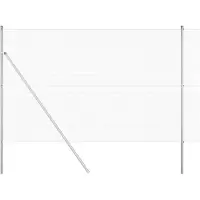 vidaXL Clôture en fil métallique soudé, ancrée au sol, 25 x 1,5 m, couleur argent