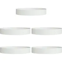 vidaXL Cache-pot de jardin 5 pcs Blanc 120 x 120 x 20 cm