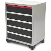HBM Armoire à outils professionnelle de luxe à 5 tiroirs pour équipement d'atelier