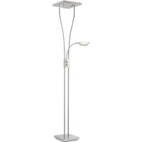 Kaemingk Lèche-plafond LED, incl. spot de lecture, dimmable, mobile, H 197,5 cm