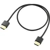 Speaka Professional HDMI Anschlusskabel 0.50 m Audio Return Channel, vergoldete Steckkontakte Black (1x HDMI-Stecker (0.50 m), Câble vidéo, Noir