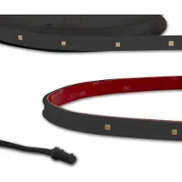 ISOLED LED UV-C MiniAMP Flexband 270nm, 12V DC, 12W, IP54, 116cm, noir, un. Câble + ma (116 cm)