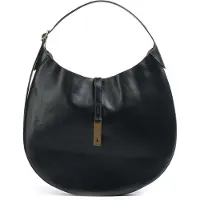 Ralph Lauren pour femme. 428867518001 Sac à bandoulière Polo ID grand en cuir noir (OSFA), Casuel