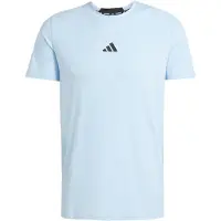 Adidas T-Shirt fonctionnel 'Designed For Training' bleu pastel / noir