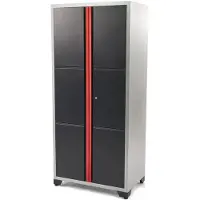 HBM Armoire à outils professionnelle double Deluxe pour équipement d'atelier