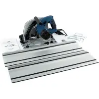 HBM Scie plongeante professionnelle de 190 mm et 1 400 watts avec règle de 2 x 700 mm