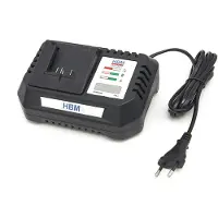 HBM Chargeur de batterie pour le set de tailleurs de haies et de coupe-herbe 20V- 4.0Ah de