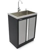 HBM Évier avec robinet pour équipement d'atelier
