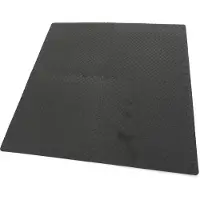 HBM dalles de sol en EVA pour protection de sol, 4 pièces, noir