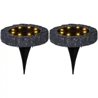 Star Trading Lampe solaire à LED pour pelouse 'Lawnlight', set de 2 pièces