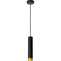 Lucide Suspension FLORIS noire 1xGU10x40W en aluminium, dimensions : 162 x 5,9 x 5,9 cm, IP20,